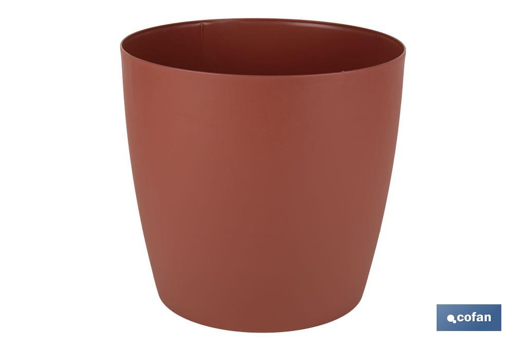 MACETA CAMELIA DE COLOR ARCILLA 24,5 X 23,6 CM venta unitaria