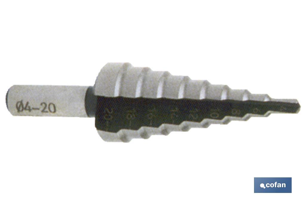 BROCA ESCALONADA HSS -TALADRO 4-12 (PACK: 1 UDS) BROCA ESCALONADA HSS -TALADRO 4-12 (PACK: 1 UDS)
