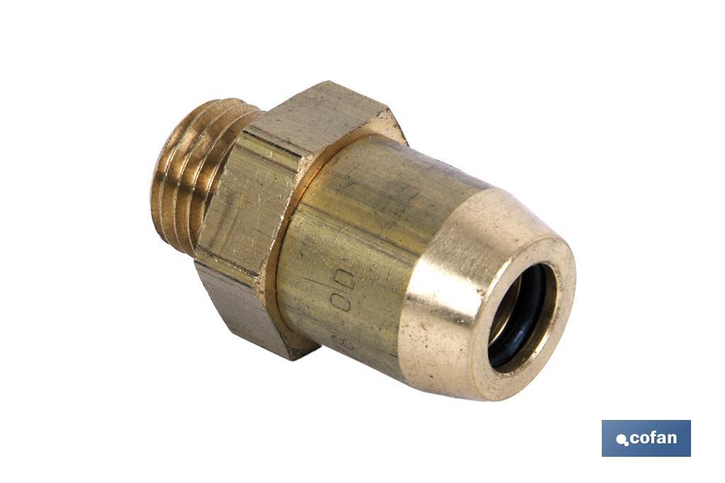 CONECTOR RAUFOSS TUBO 3/8-ROSCA 10X100 (PACK: 1 UDS) CONECTOR RAUFOSS TUBO 3/8-ROSCA 10X100 (PACK: 1 UDS)