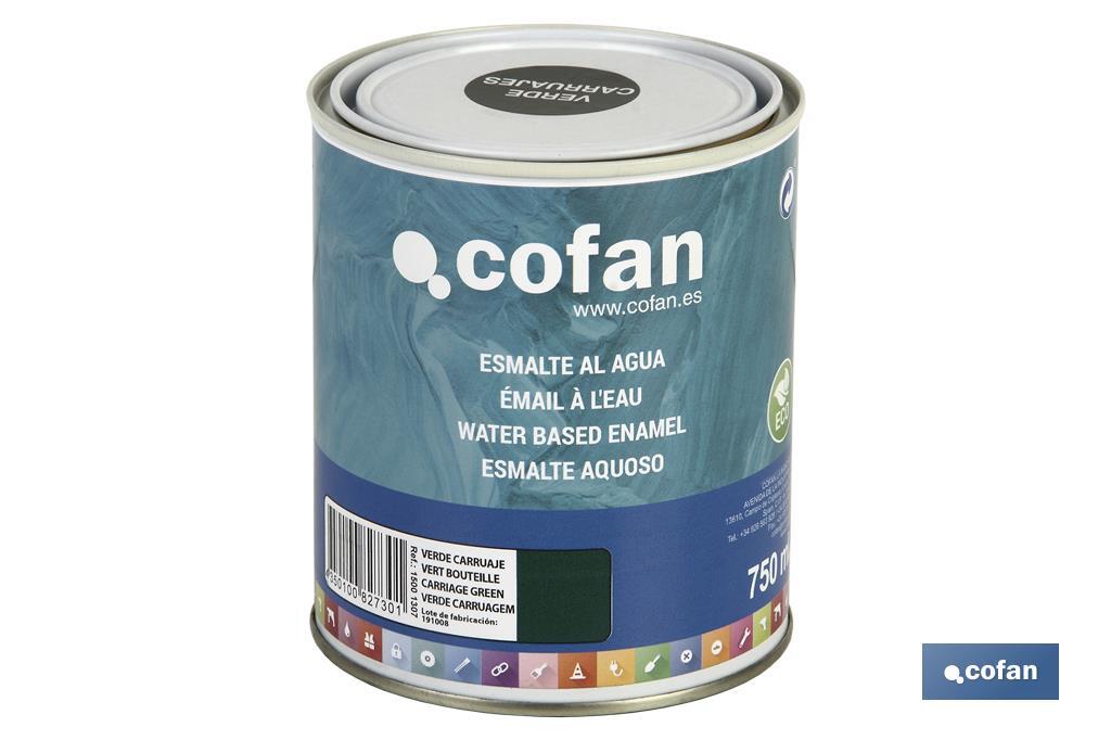 ESMALTE AL AGUA (750 ML) VERDE CARRUAJE BRILLO (PACK: 1 UDS) ESMALTE AL AGUA (750 ML) VERDE CARRUAJE BRILLO (PACK: 1 UDS)
