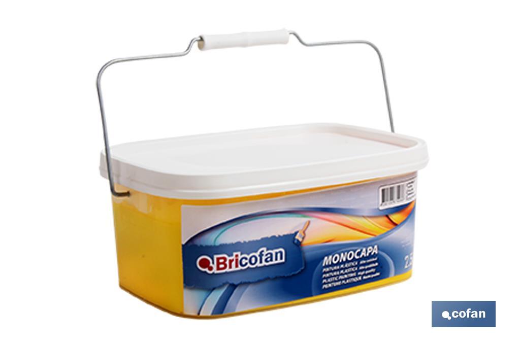 PINTURA PLÁSTICA MONOCAPA Amarillo (2,5 LT) (PACK: 1 UDS) PINTURA PLÁSTICA MONOCAPA Amarillo (2,5 LT) (PACK: 1 UDS)