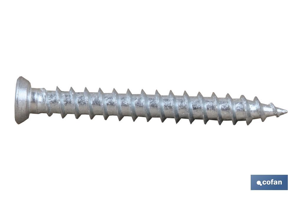 TORNILLO HORMIGÓN PLANA TORX 7,5X150 (PACK: 100 UDS)