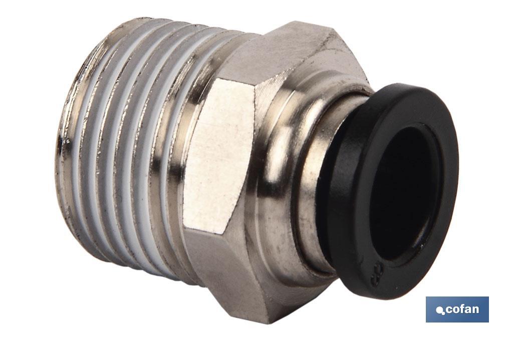 RACOR ROSCADO RECTO T-6, R-5mm (PACK: 5 UDS) RACOR ROSCADO RECTO T-6, R-5mm (PACK: 5 UDS)