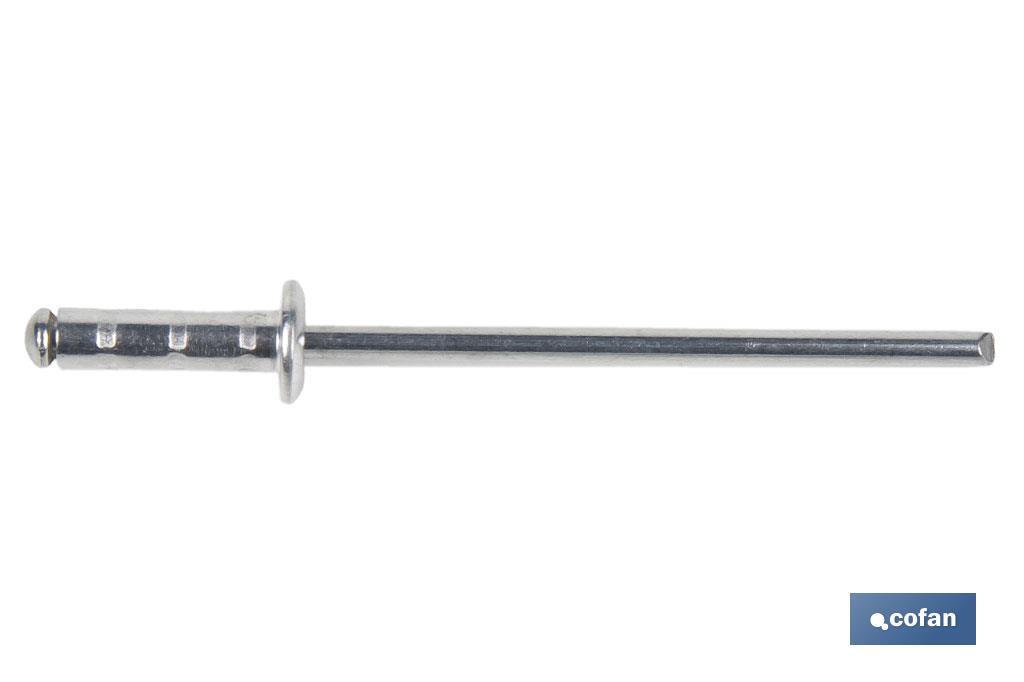 REMACHE ALUMINIO MULTIGRIP 3,2 X 10 MM (PACK: 1000 UDS)