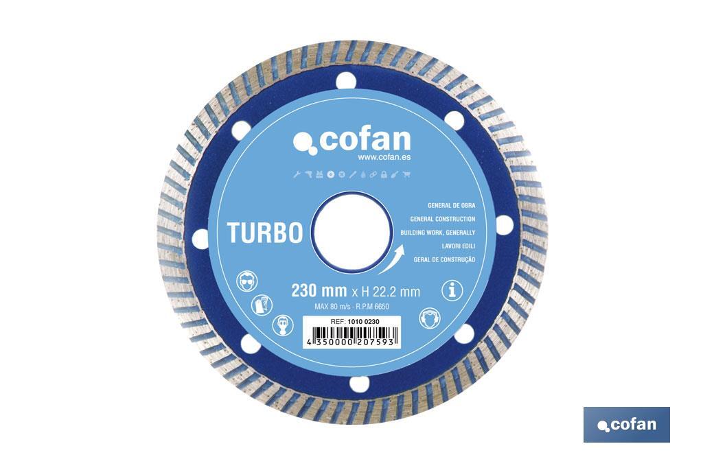 DISCO DIAMANTE TURBO BASICO 115 mm. (PACK: 1 UDS) DISCO DIAMANTE TURBO BASICO 115 mm. (PACK: 1 UDS)