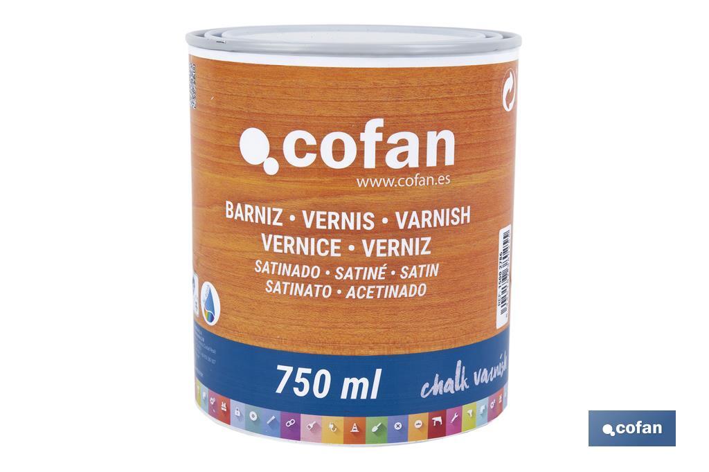 BARNIZ AL AGUA SATINADO, CHALK VARNISH, 750 ML (PACK: 1 UDS) BARNIZ AL AGUA SATINADO, CHALK VARNISH, 750 ML (PACK: 1 UDS)