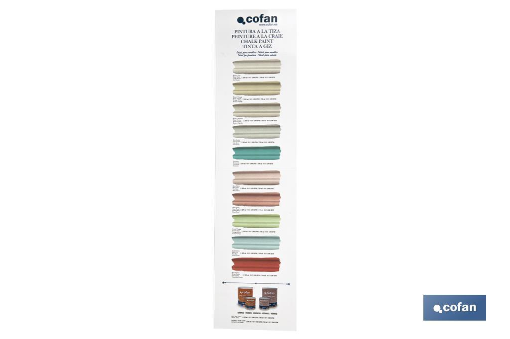CARTA DE COLORES PINTURA A LA TIZA CHALK PAINT (PACK: 1 UDS) CARTA DE COLORES PINTURA A LA TIZA CHALK PAINT (PACK: 1 UDS)