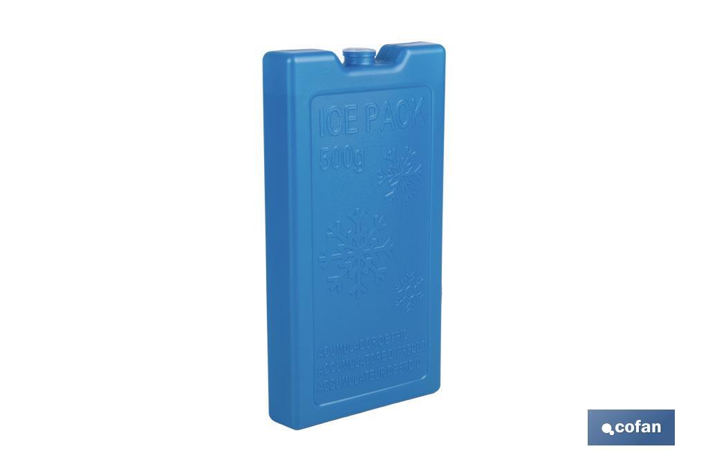 ACUMULADOR DE FRIO PARA NEVERA PORTATIL 500ML 20 X 10.5 X2.5CM (PACK: 1 UDS)
