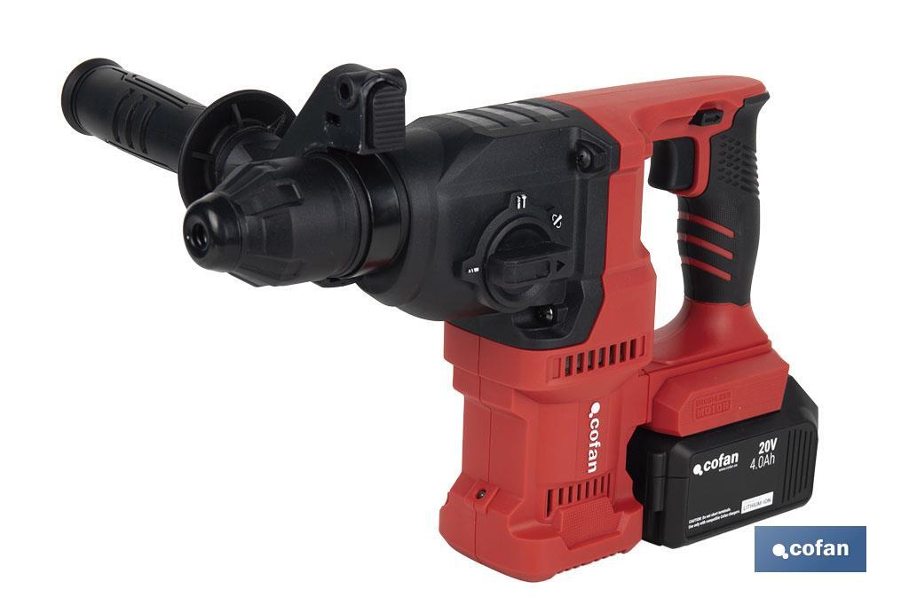TALADRO MARTILLO PERFORADOR SDS-PLUS A BATERÍA Li-ion 20 V 1150 RPM (PACK: 1 UDS) TALADRO MARTILLO PERFORADOR SDS-PLUS A BATERÍA Li-ion 20 V 1150 RPM (PACK: 1 UDS)