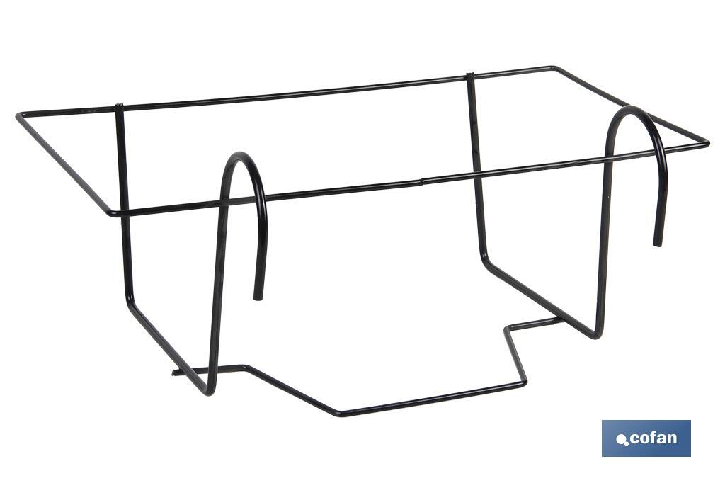 SOPORTE JARDINERA 900015521 AZAHAR NEGRO 50 X 21.5 X16 CM (PACK: 1 UDS) SOPORTE JARDINERA 900015521 AZAHAR NEGRO 50 X 21.5 X16 CM (PACK: 1 UDS)