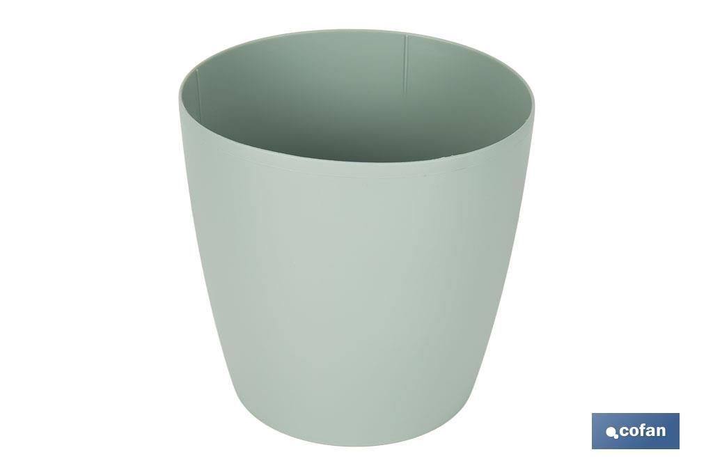 MACETA CAMELIA COLOR VERDE 18X17.8cm (PACK: 12 UDS)