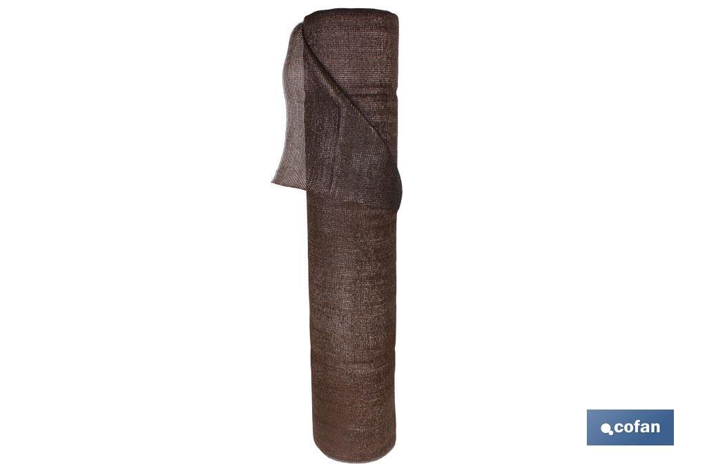 MALLA OCULTACIÓN MARRÓN 90% / 120 Grs - 1,5 x 50 Mts (PACK: 1 UDS) MALLA OCULTACIÓN MARRÓN 90% / 120 Grs - 1,5 x 50 Mts (PACK: 1 UDS)