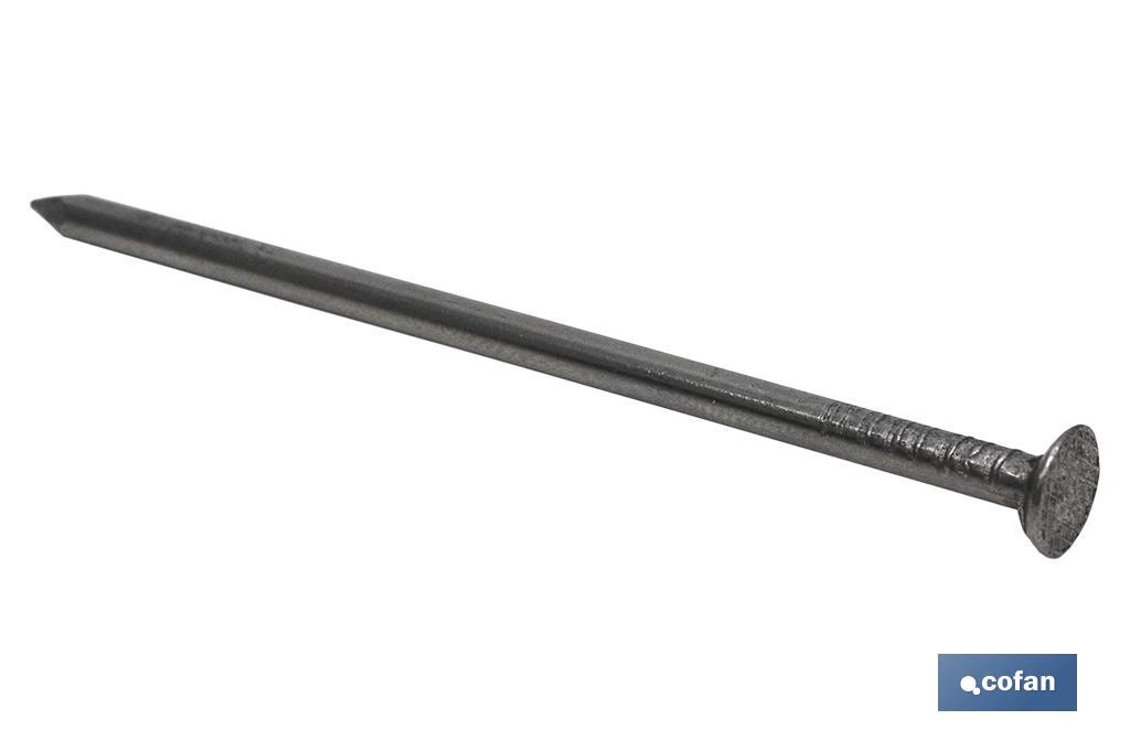 PUNTA HIERRO CABEZA PLANA 3X60MM (2,5KG) (PACK: 1 UDS) PUNTA HIERRO CABEZA PLANA 3X60MM (2,5KG) (PACK: 1 UDS)