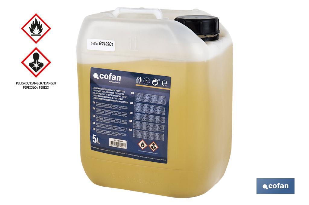 LUBRICANTE DESBLOQUEANTE PROTECTOR COFAN 5 LT