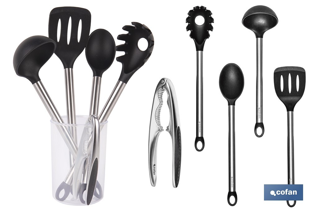 SET DE 6 UTENSILIOS DE COCINA GAMA NEIGE (PACK: 1 UDS)