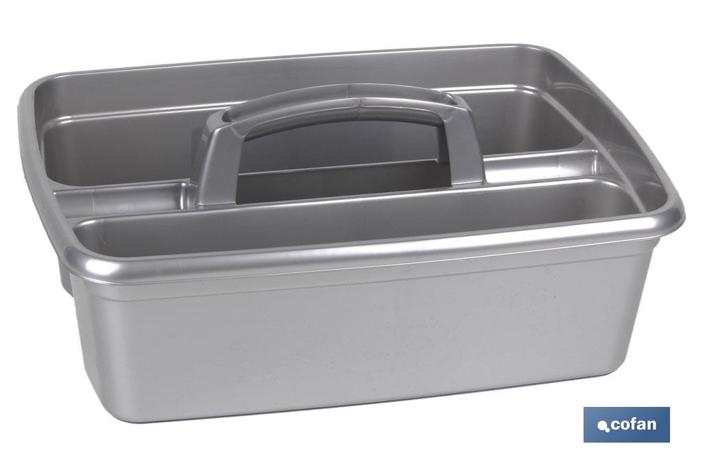 ORGANIZADOR DE LIMPIEZA  COLOR GRIS  39.5X29X16cm venta unitaria