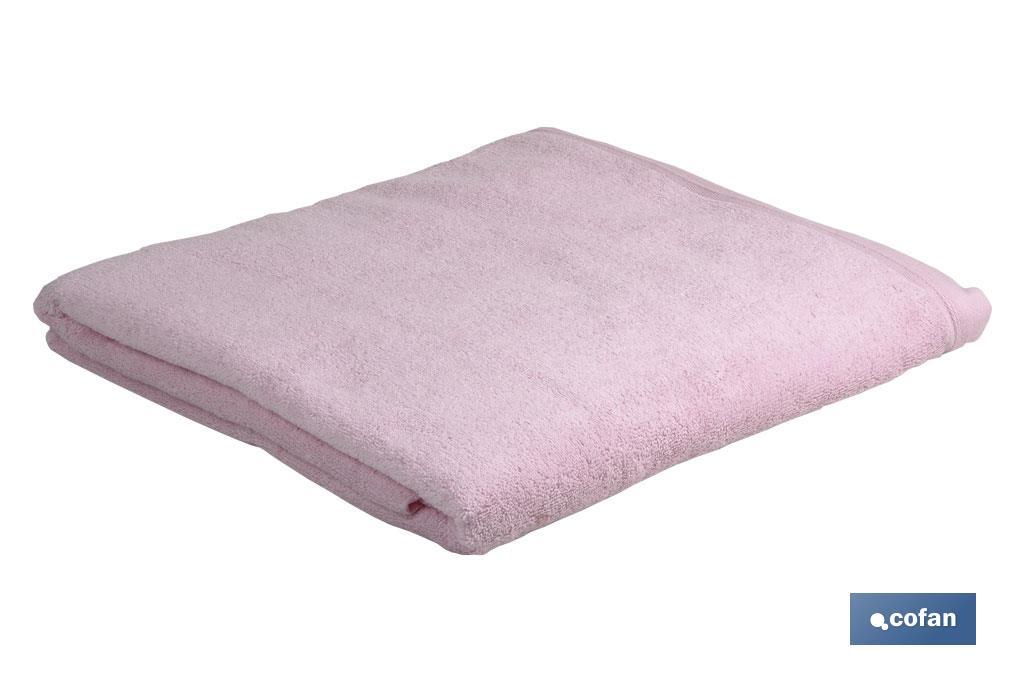 TOALLA LAVABO ROSA CLARO GR.580/M2 MODELO FLOR 50X100CM (PACK: 1 UDS)