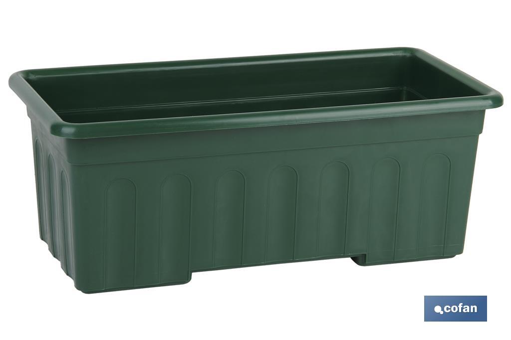 JARDINERA VERDE  MODELO AZAHAR 40X20X15.5CM (PACK: 12 UDS)