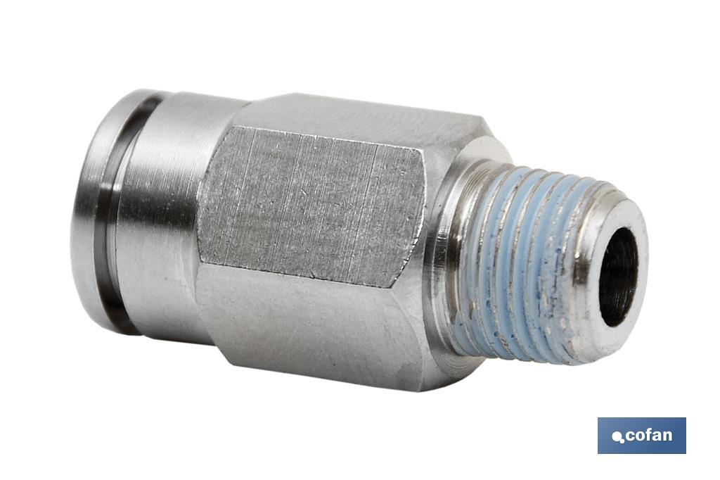 CONEXION RECTA TUBO 10mm. MACHO 1/4 (PACK: 5 UDS) CONEXION RECTA TUBO 10mm. MACHO 1/4 (PACK: 5 UDS)