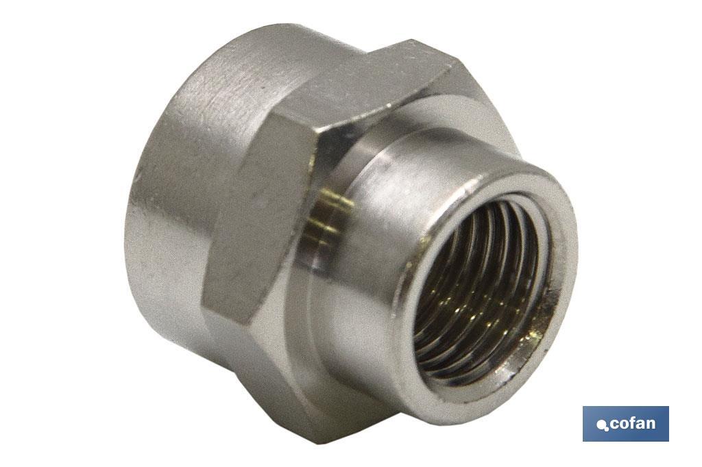 MANGUITO H-H REDUCIDO LATÓN NIQ. M-1/2 R-1 (PACK: 1 UDS) MANGUITO H-H REDUCIDO LATÓN NIQ. M-1/2 R-1 (PACK: 1 UDS)