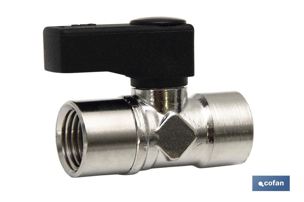 VÁLVULA MINI ESFERA H-H R-1/4 (PACK: 1 UDS) VÁLVULA MINI ESFERA H-H R-1/4 (PACK: 1 UDS)