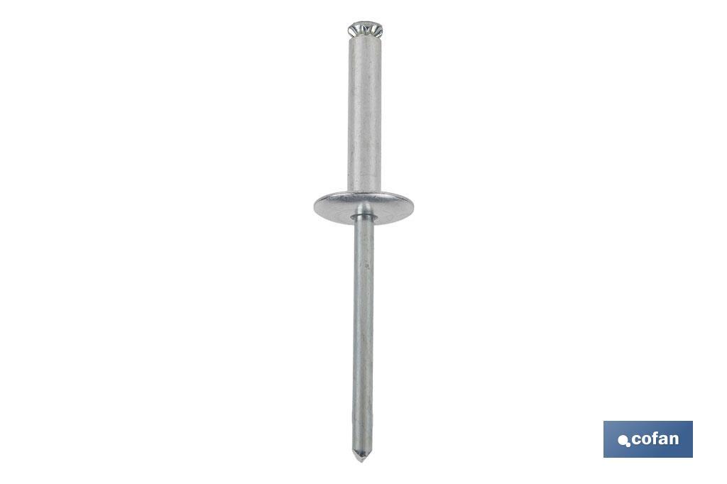 REMACHE FLOR CABEZA ANCHA 4,8 x 35 mm (PACK: 150 UDS) REMACHE FLOR CABEZA ANCHA 4,8 x 35 mm (PACK: 150 UDS)