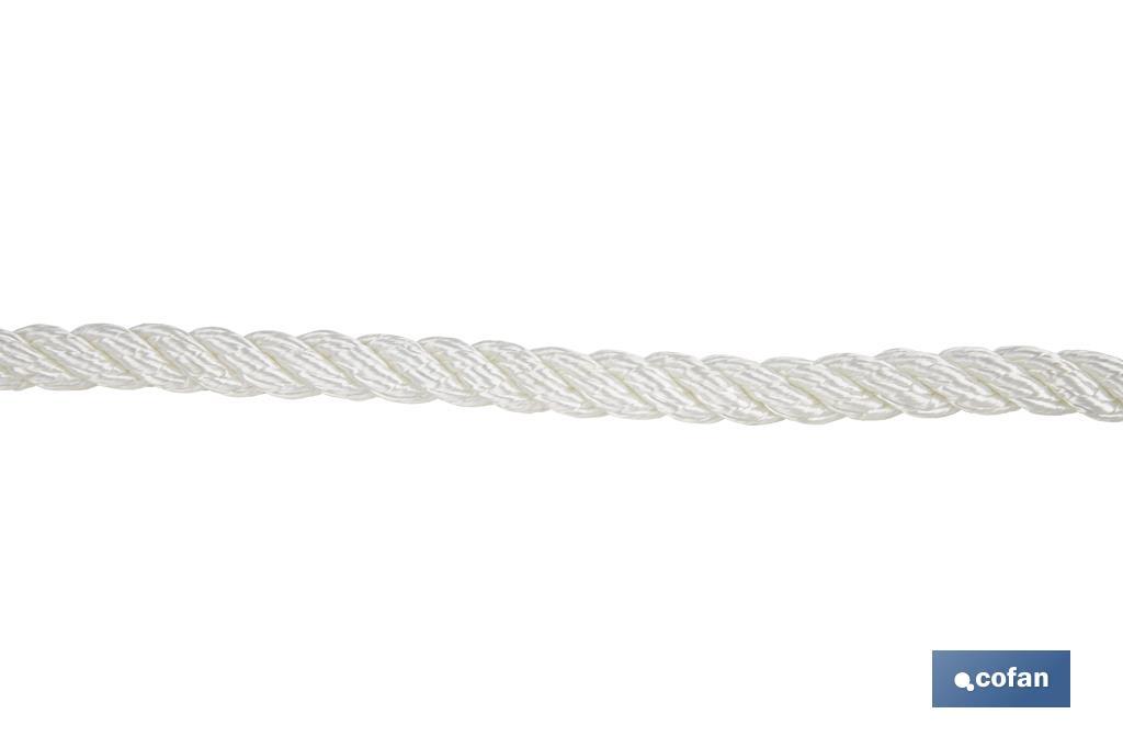CARRETE CABO DE AMARRE 10 MM 100 M BLANCO (PACK: 1 UDS) CARRETE CABO DE AMARRE 10 MM 100 M BLANCO (PACK: 1 UDS)