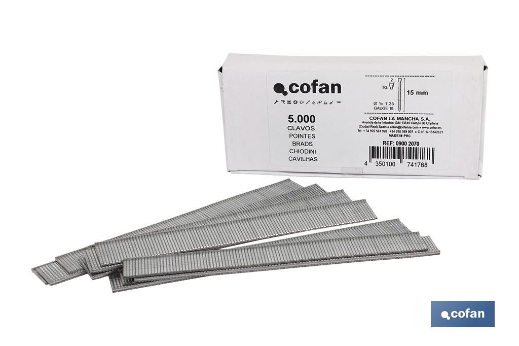 CAJA DE CLAVOS TG/30 - 1 x 1,25 (5.000 PCS) (PACK: 1 UDS) CAJA DE CLAVOS TG/30 - 1 x 1,25 (5.000 PCS) (PACK: 1 UDS)