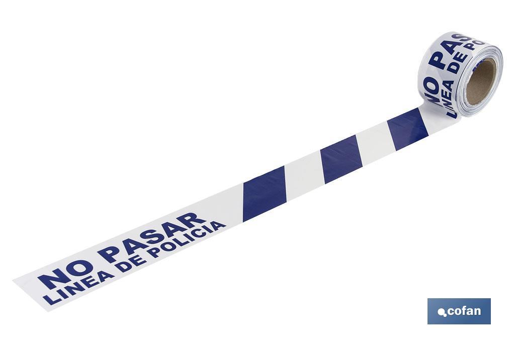 CINTA BALIZ. NO PASAR LINEA POLICIA 80MMX100MTS (PACK: 1 UDS)