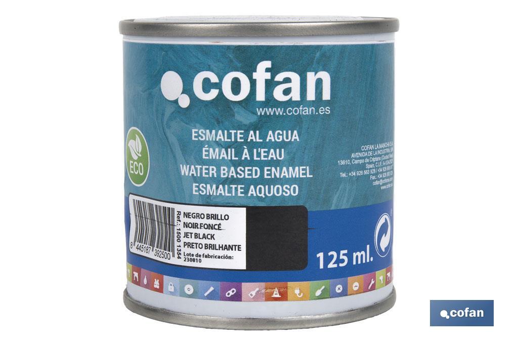 ESMALTE AL AGUA (125 ML) NEGRO BRILLO (PACK: 1 UDS) ESMALTE AL AGUA (125 ML) NEGRO BRILLO (PACK: 1 UDS)