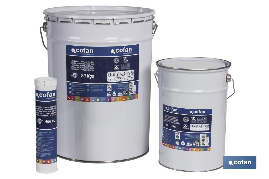 GRASA AZUL COMPLEJA DE LITIO ENVASE 5 KG (PACK: 1 UDS) GRASA AZUL COMPLEJA DE LITIO ENVASE 5 KG (PACK: 1 UDS)