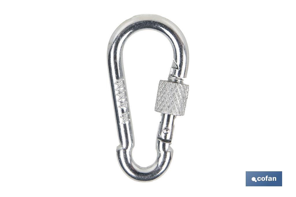 MOSQUETON CON SEGURO M-9X90 (PACK: 25 UDS) MOSQUETON CON SEGURO M-9X90 (PACK: 25 UDS)