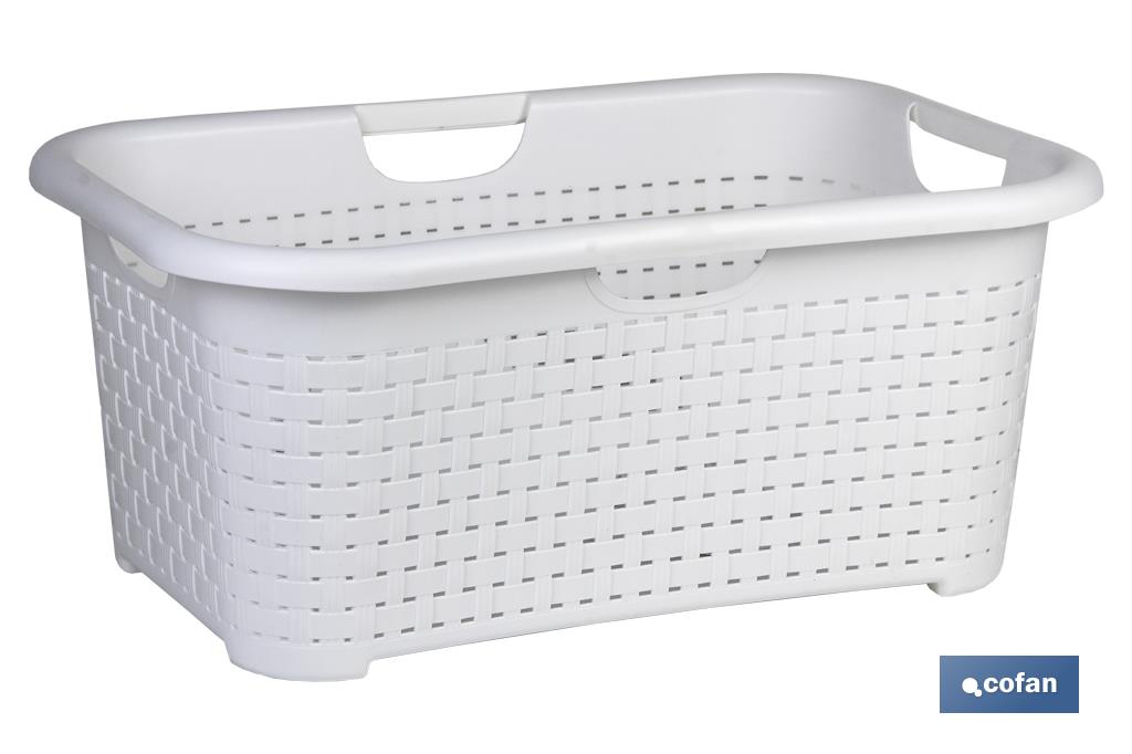 CESTA MULTIUSOS  BLANCO 59X38X26 cm venta unitaria (PACK: 1 UDS)