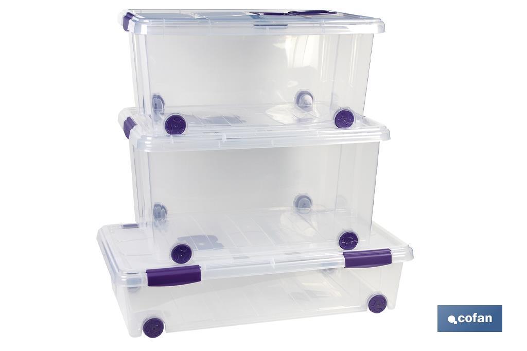 CAJA ORDENACION CON RUEDAS 30L MODELO RICORDI 73X41X18cm (PACK: 1 UDS) CAJA ORDENACION CON RUEDAS 30L MODELO RICORDI 73X41X18cm (PACK: 1 UDS)