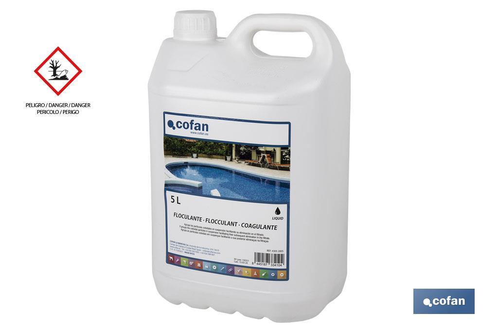 FLOCULANTE LIQUIDO 5L COFAN (PACK: 1 UDS) FLOCULANTE LIQUIDO 5L COFAN (PACK: 1 UDS)