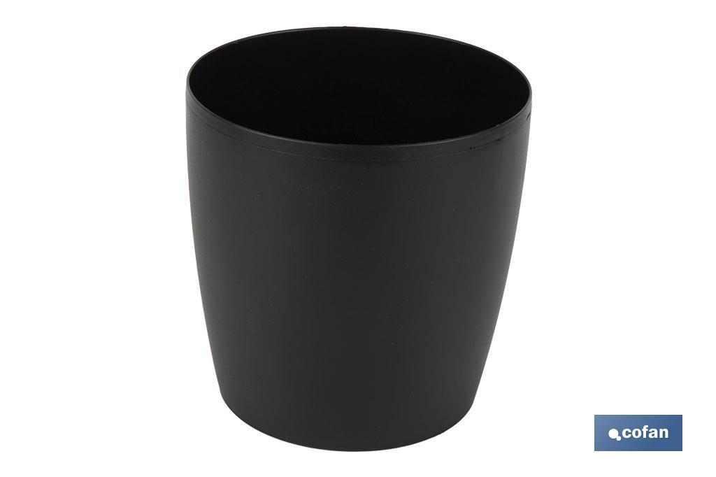 MACETA CAMELIA DE COLOR NEGRO 14 X 13,8 CM venta unitaria (PACK: 1 UDS) MACETA CAMELIA DE COLOR NEGRO 14 X 13,8 CM venta unitaria (PACK: 1 UDS)
