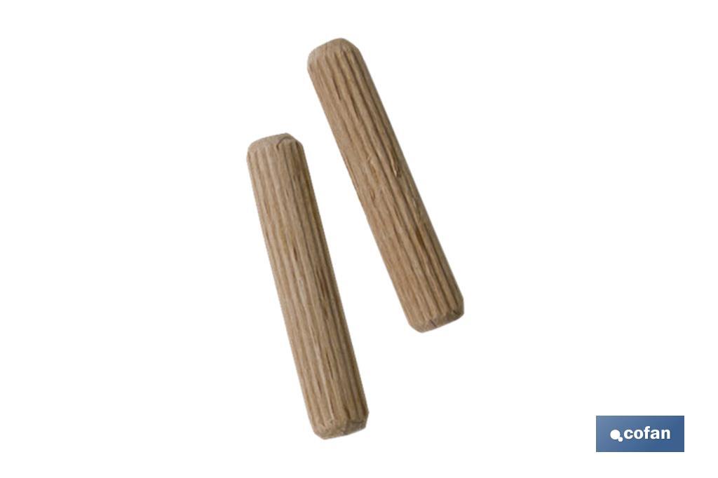 BL 15 UDS ESPIGA DE MADERA 6MM (PACK: 12 UDS)