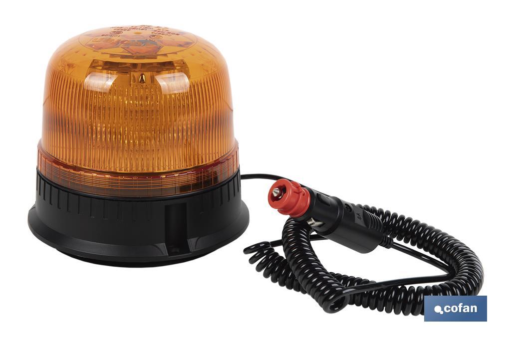 Luz Estacionaria destellante Led Naranja Clase 1 | ECE R65 | Para soporte con imán o tornillo de 12/24 V | Clasificación de Pro