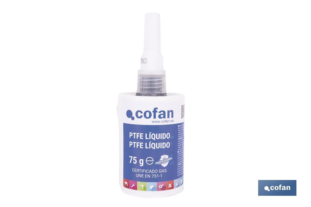 PTFE líquido 50 ml | Sellador para tuberías | Garantiza una perfecta estanqueidad y soporta la presión, vibración y temperatura