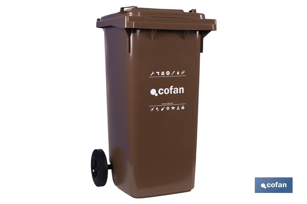 Contenedores para Basura | Capacidad de 120 litros | Fácil transporte