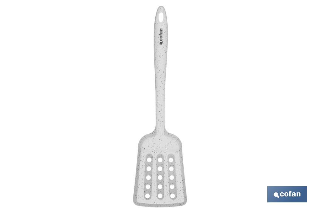 Paleta de cocina Ranurada Modelo Bach | Fabricada en Silicona y Nylon | Medida 34 cm